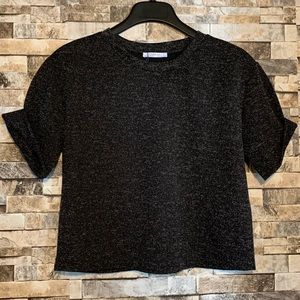 Zara Basic Cuffed Top